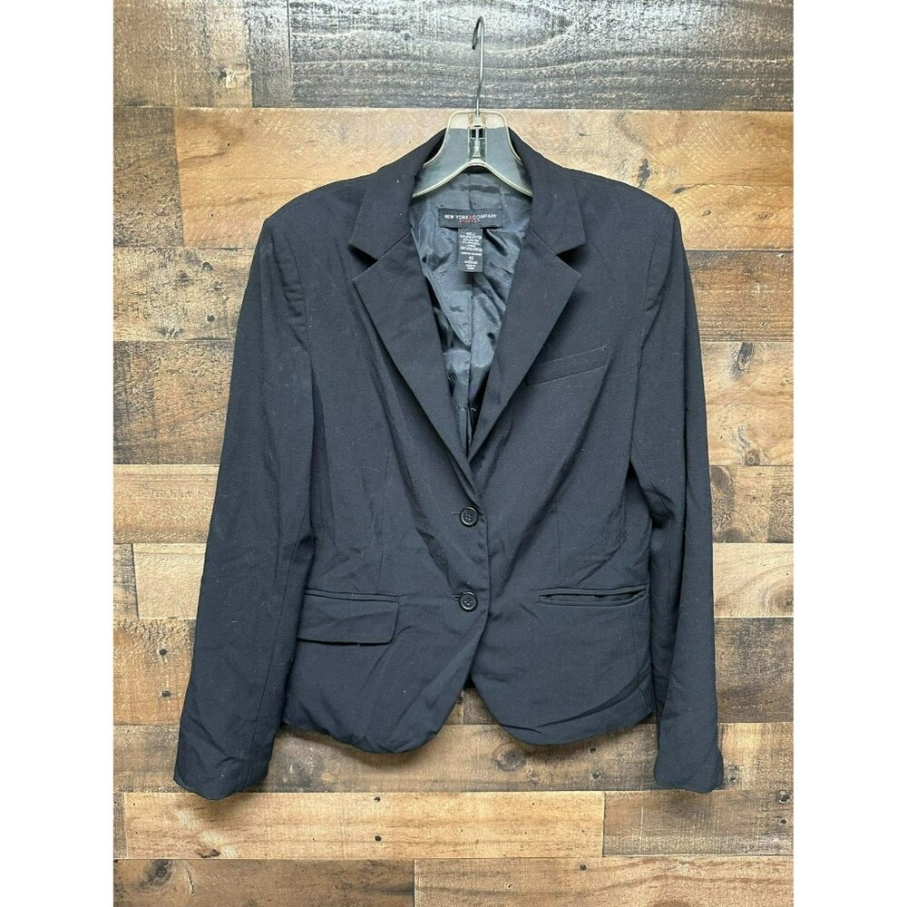 New York & Company Women's Blazer with Shoulder‎ Pads Size 10